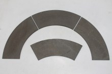 Kovací lis Šmeral LZK1600, třecí segmenty lamely, R382 x r257 x 10mm-60°FTL178