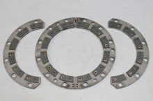 Mechanické nůžky DMF 6G 110, třecí segmenty brzdy, rozměr 236x195,5x4 mm-180° BM-11