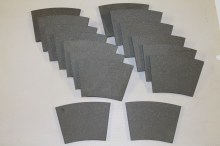 Razící lis Kurimoto F-1600, třecí segmenty brzdové lamely 1100x800x11mm BM-11