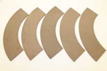 Třecí segment 608x400x6-90°